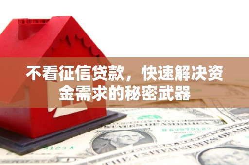 雄关不看征信贷款，快速解决资金需求的秘密武器