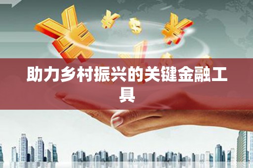 雄关助力乡村振兴的关键金融工具