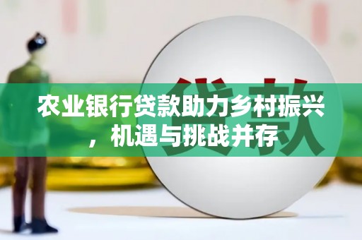 雄关农业银行贷款助力乡村振兴，机遇与挑战并存