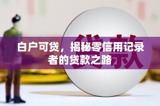 雄关白户可贷，揭秘零信用记录者的贷款之路